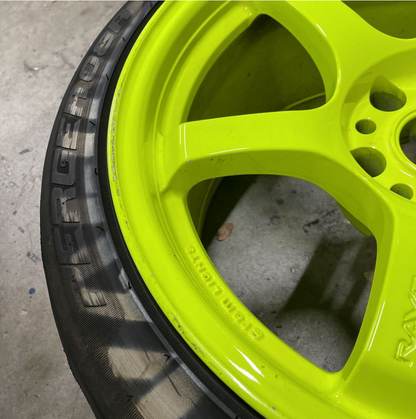 Rays Wheels Gram Lights 57DR Fluorescent Yellow set of 2